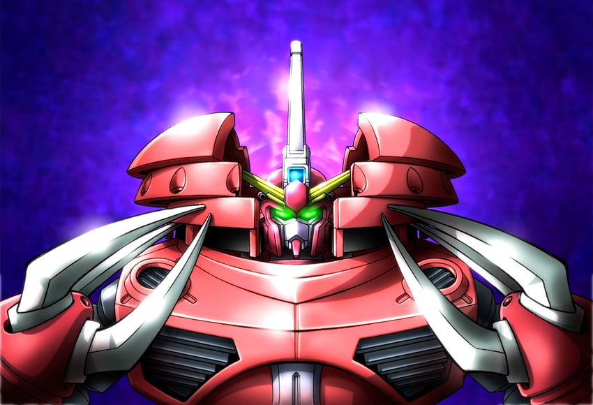 z'gok, infinite justice gundam type ii, and douglas quaid (gundam and 3 more) drawn by asunaro_(asunar5zng)