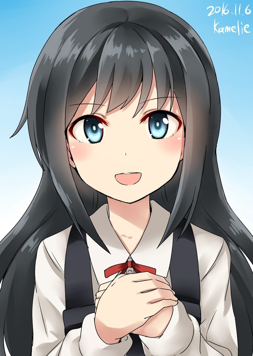 asashio and asashio kai ni (kantai collection) drawn by kamelie