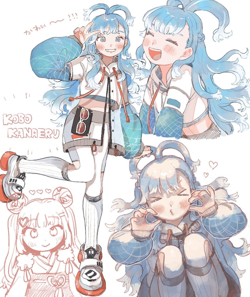 kobo kanaeru (hololive and 1 more) drawn by komachi_(koma_106)