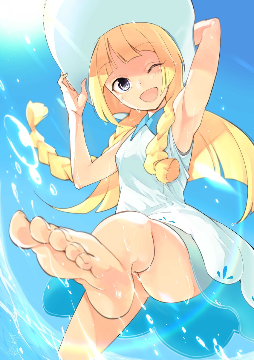 lillie (pokemon and 1 more) drawn by inaba_makoto