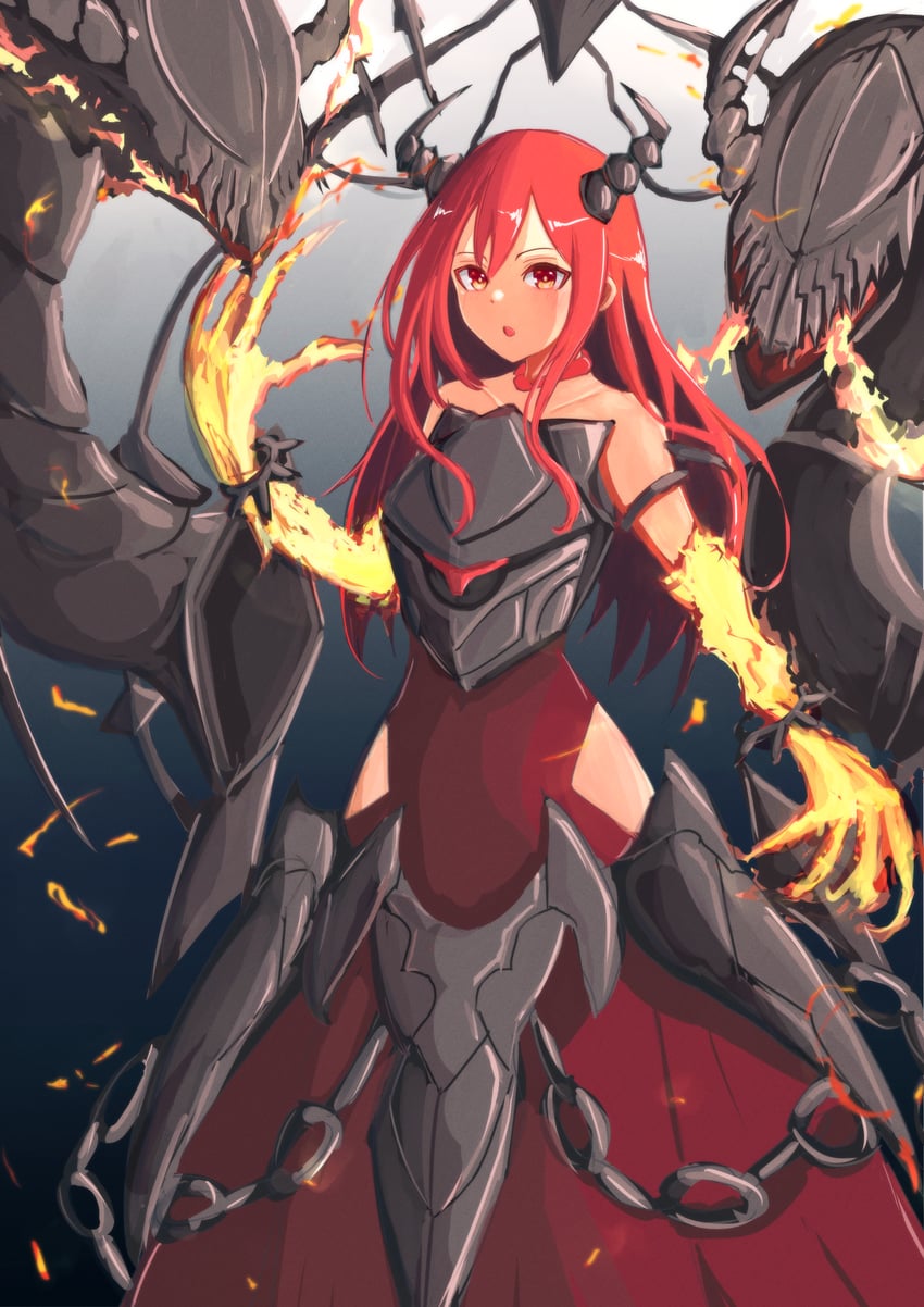 promethean princess bestower of flames (yu-gi-oh!) drawn by shakepuri_purin