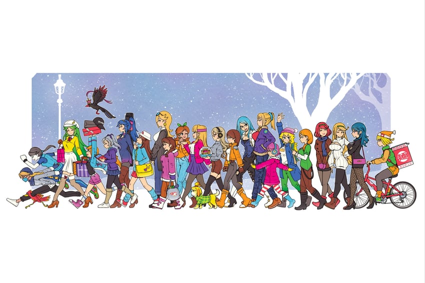 inkling player character, pikachu, inkling girl, pyra, princess peach, and 23 more (pokemon and 21 more) drawn by akairiot