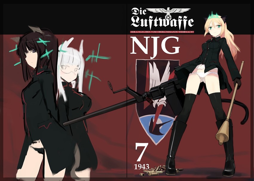 heidimarie w. schnaufer, heinrike prinzessin zu sayn-wittgenstein, and helmina lent (world witches series and 2 more) drawn by shimada_fumikane
