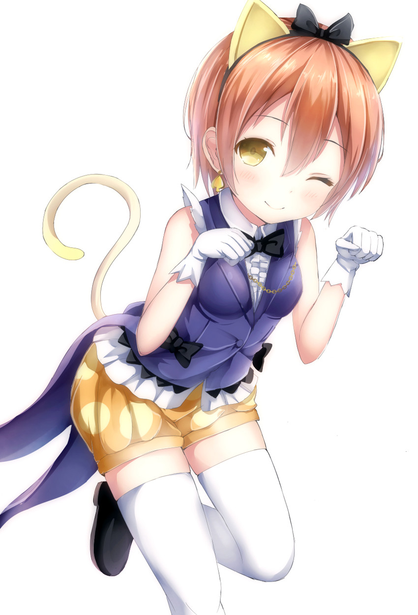 hoshizora rin (love live! and 1 more) drawn by morerin