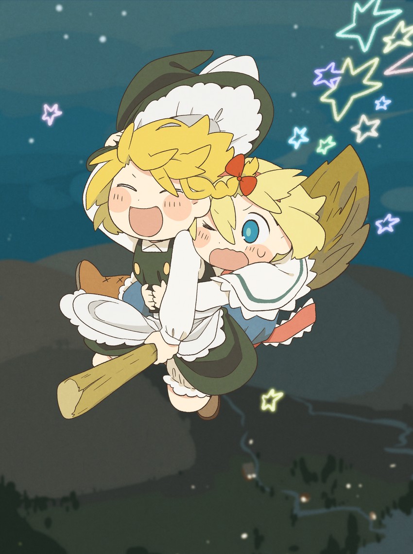 kirisame marisa and alice margatroid (touhou) drawn by citrus_(place)