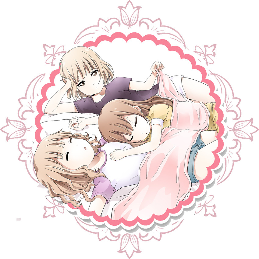 oomuro sakurako, oomuro hanako, and oomuro nadeshiko (yuruyuri) drawn by kamiki_uutarou