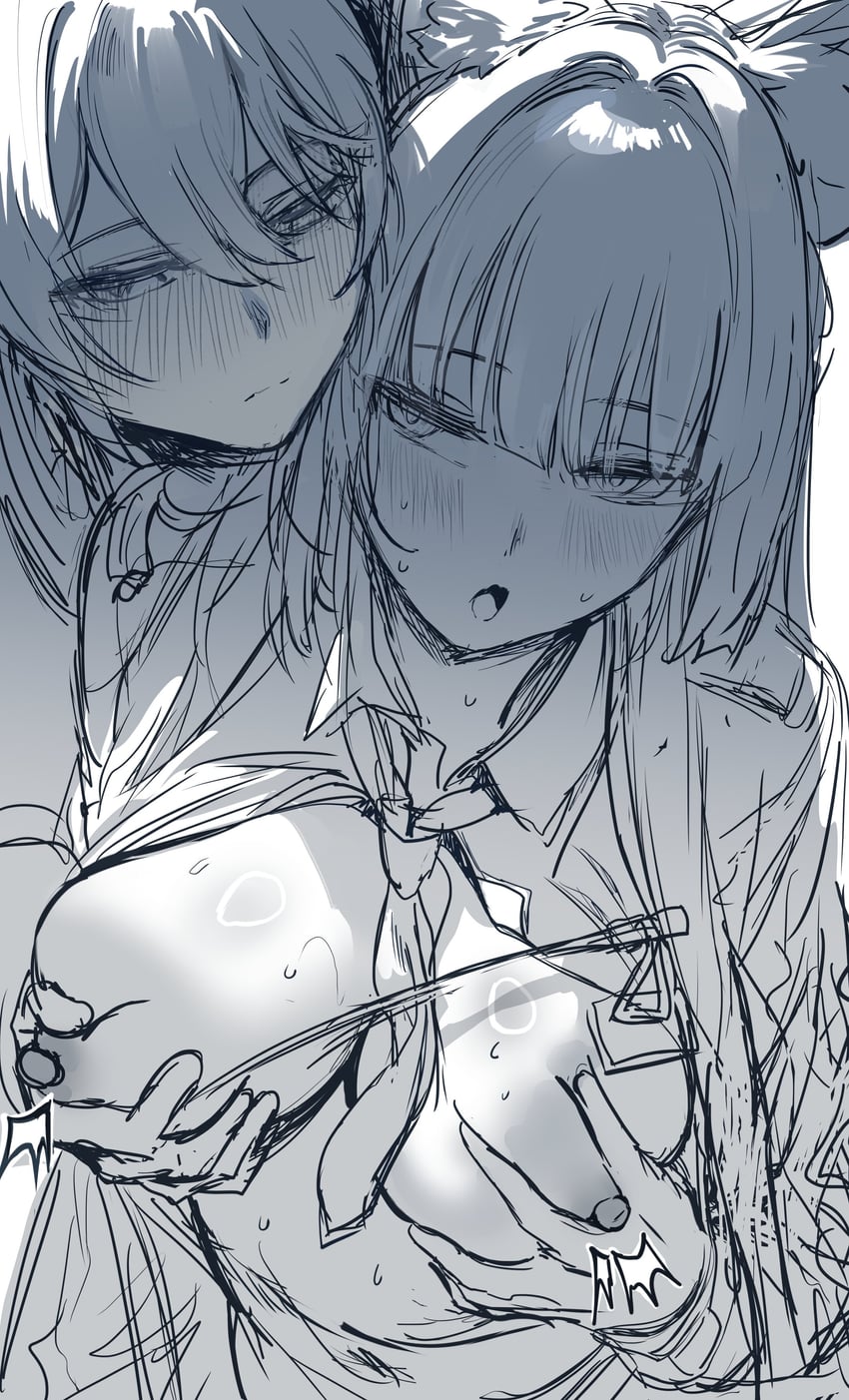 hoshimi miyabi and wise (zenless zone zero) drawn by hews