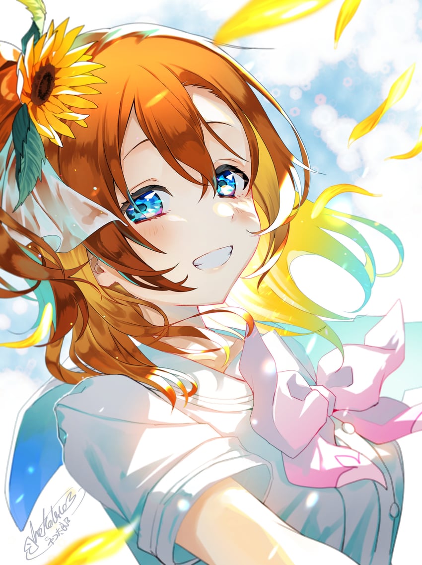 kosaka honoka (love live! and 1 more) drawn by shinonome_neko-tarou