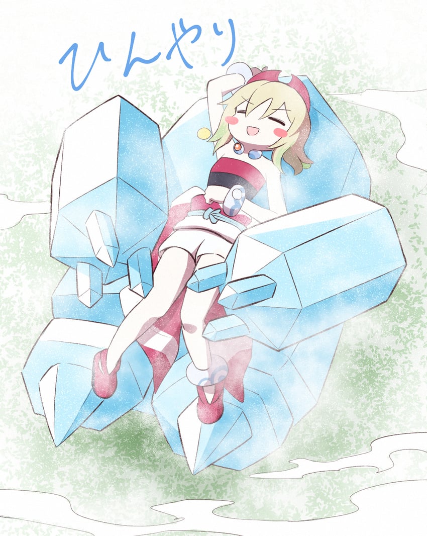 irida and regice (pokemon and 1 more) drawn by kurachi_mizuki