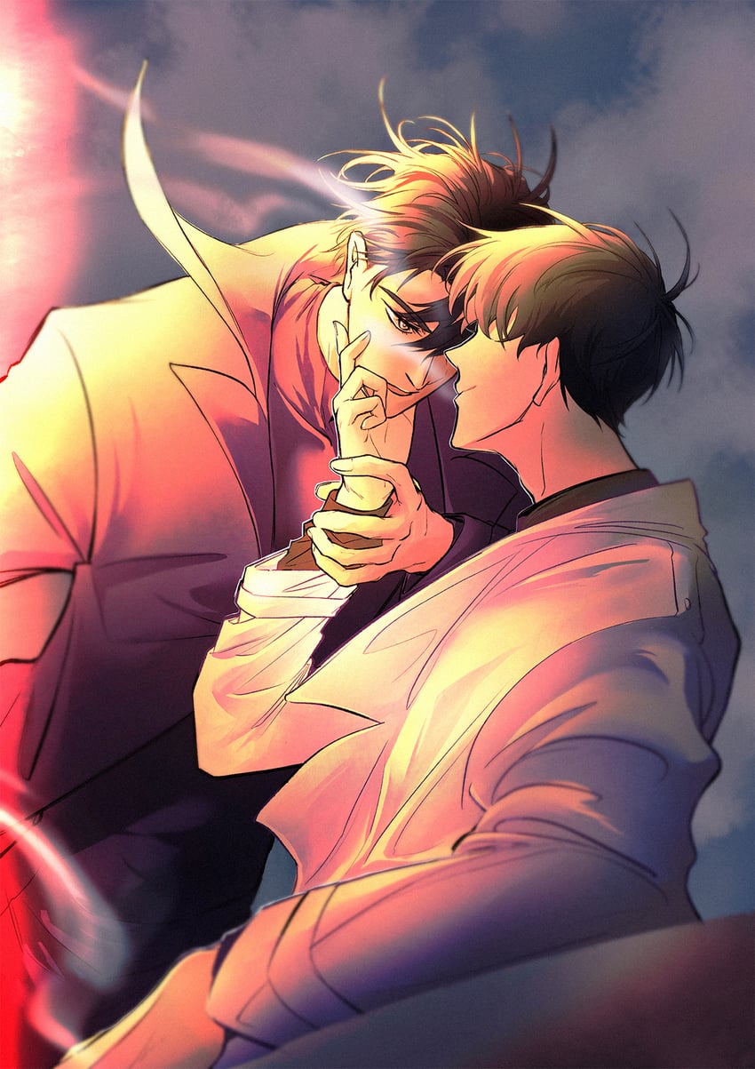 kim dokja and yoo joonghyuk (omniscient reader's viewpoint) drawn by raya_(000_unseen)