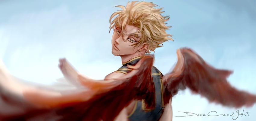 hawks (boku no hero academia) drawn by corey_murakami