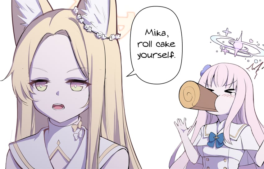 mika, seia, and tanezaki atsumi (blue archive and 1 more) drawn by clover_dot_(clov_erd)