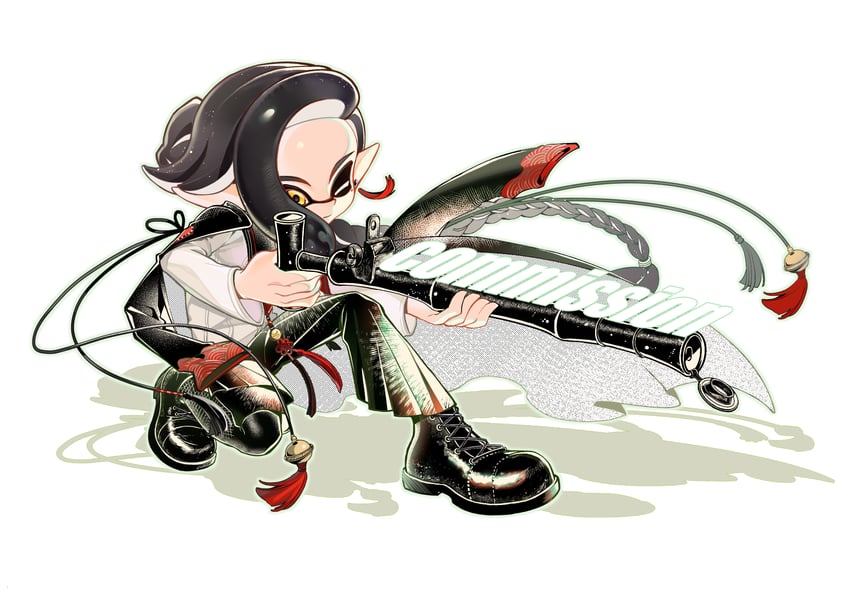 inkling player character and inkling boy (splatoon and 1 more) drawn by heatinsulator