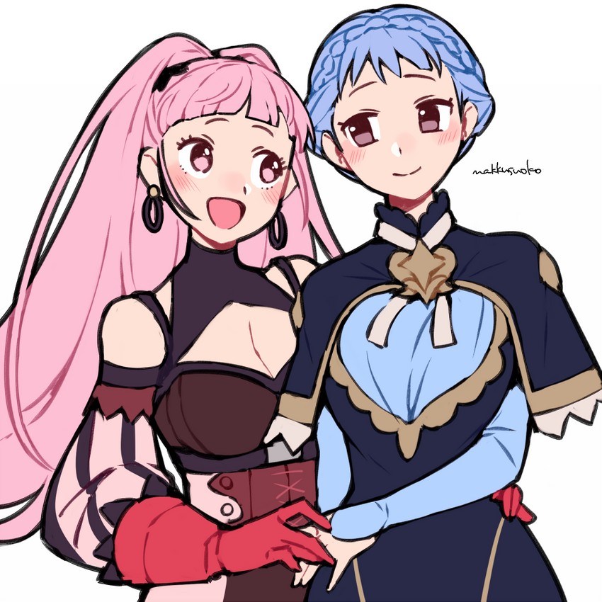 hilda valentine goneril and marianne von edmund (fire emblem and 1 more) drawn by do_m_kaeru