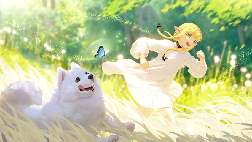 marcille donato and laios touden (dungeon meshi) drawn by xiehuangbao_bo