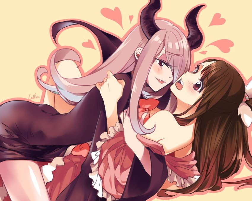 kagari atsuko, sucy manbavaran, and maleficent (little witch academia and 1 more) drawn by leila_(yurisouls)