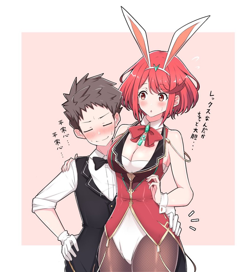 pyra and rex (xenoblade chronicles and 1 more) drawn by mochimochi_(xseynao)