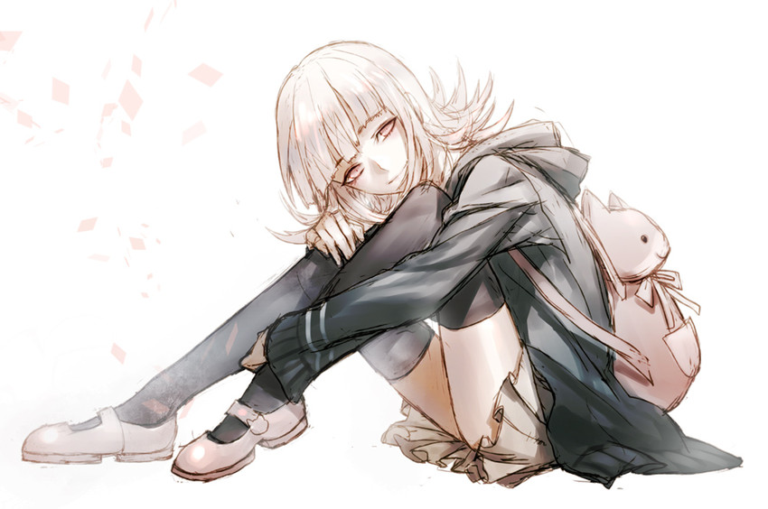nanami chiaki (danganronpa and 1 more) drawn by kokutan_kitsunen