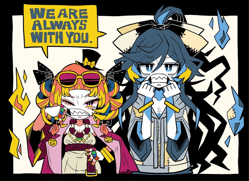 yorigami shion and yorigami jo'on (touhou) drawn by yt_(wai-tei)