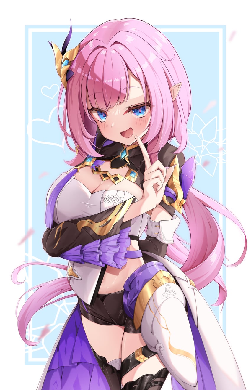 elysia (honkai and 1 more) drawn by hiruga_agurih