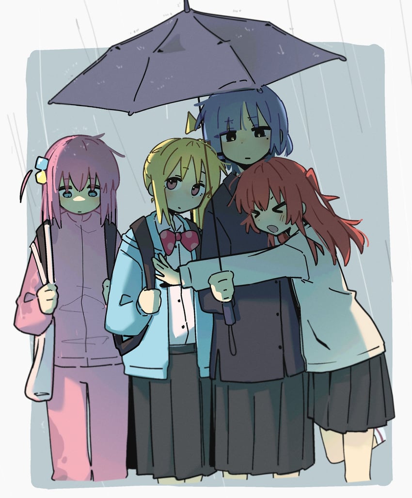 gotoh hitori, kita ikuyo, ijichi nijika, and yamada ryo (bocchi the rock!) drawn by machuuu68