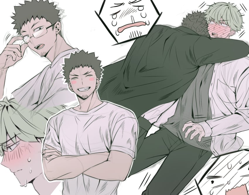 hibino kafka and ichikawa reno (kaijuu no. 8) drawn by gomang1201