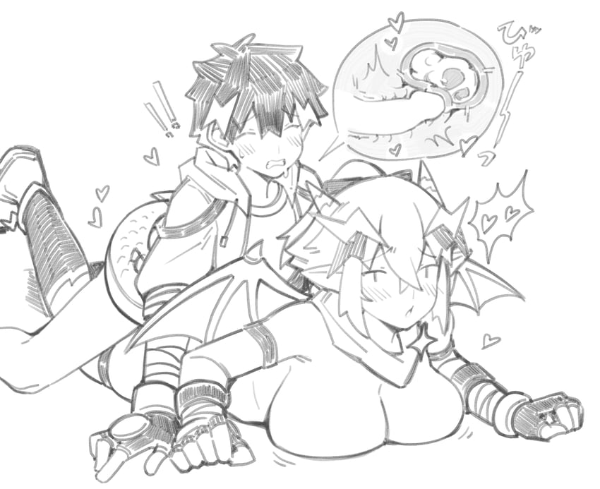 san-chan and nakamura yuto (raisei no ryu tsukai) drawn by kokuya_(kokuya28)