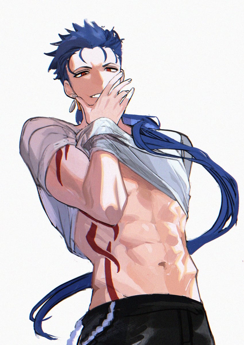 cu chulainn (fate and 1 more) drawn by sattari