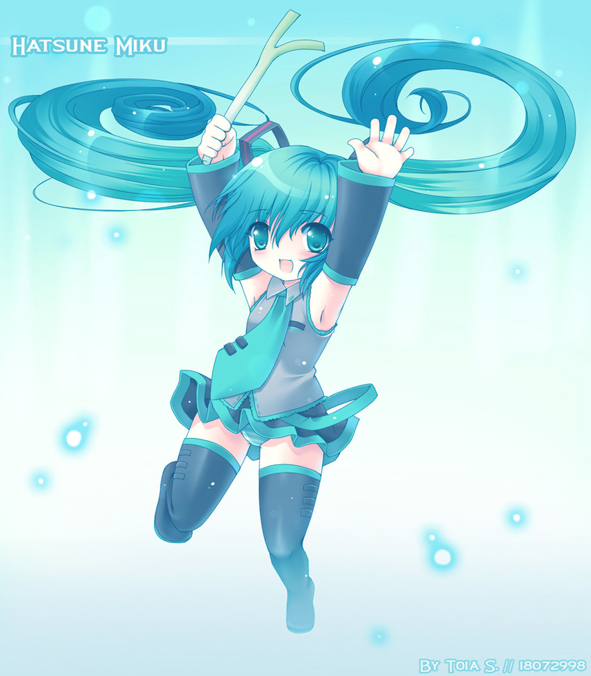 hatsune miku (vocaloid) drawn by toi-chan