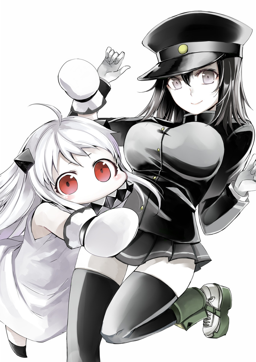 northern ocean princess and akitsu maru (kantai collection) drawn by atoshi
