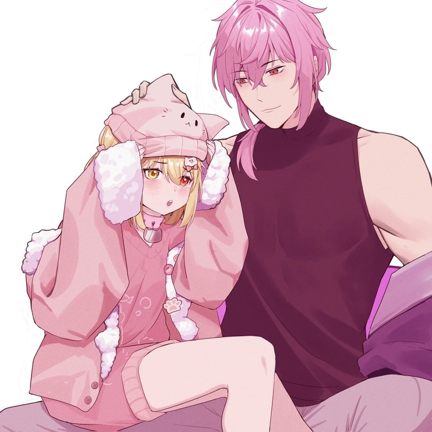 kaofish and a pi (indie virtual youtuber) drawn by hpapo