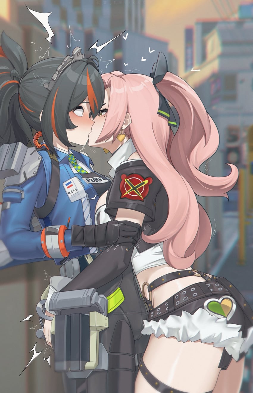 nicole demara and zhu yuan (zenless zone zero) drawn by bwcloud