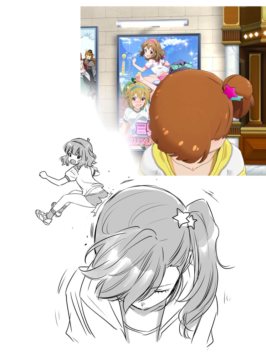 futami mami and suou momoko (idolmaster and 2 more) drawn by matcha_kingyo