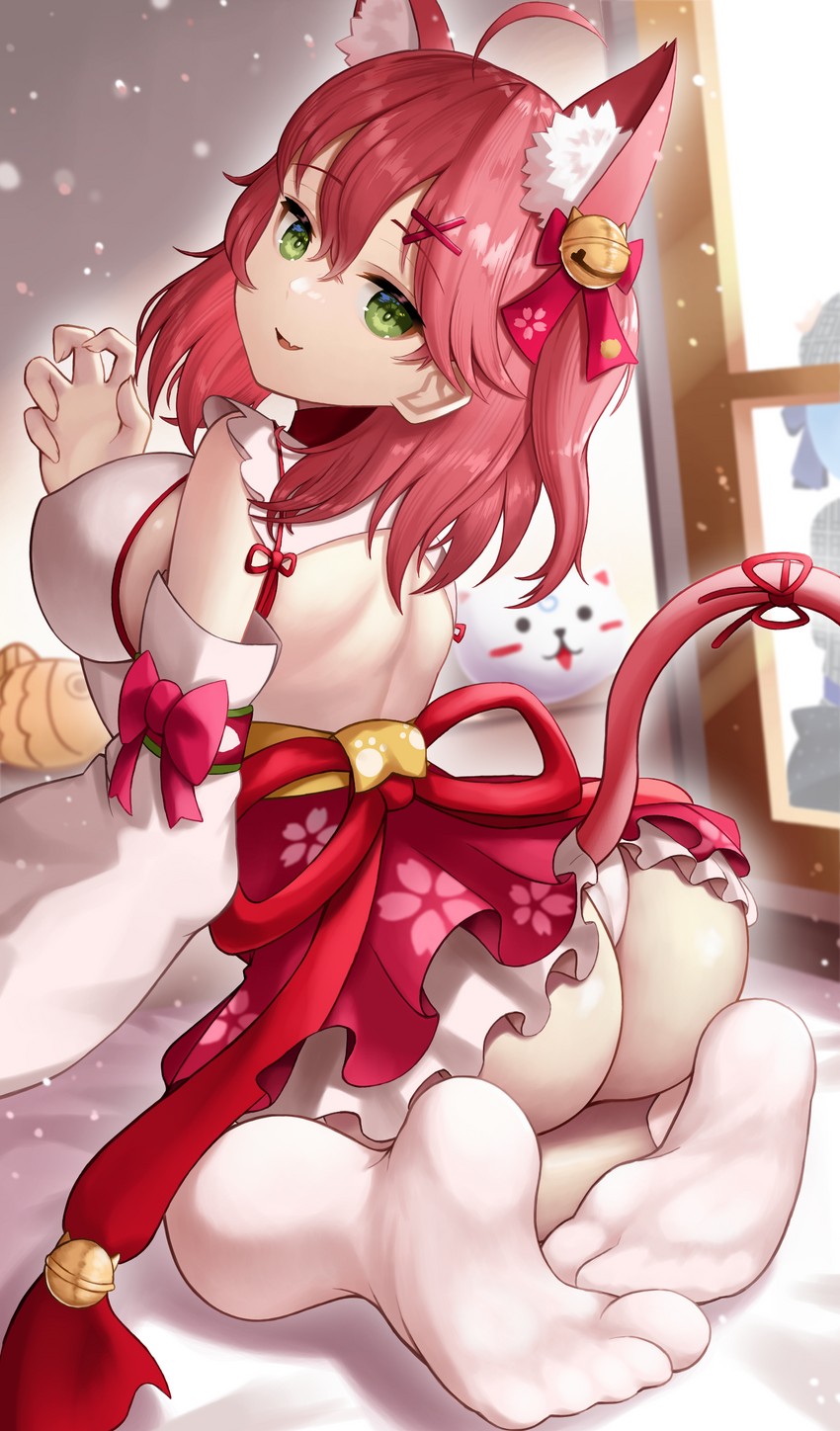 hoshimachi suisei, sakura miko, and 35p (hololive) drawn by roina_(effj7473)