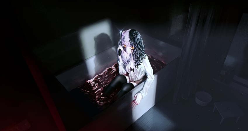 shiori novella (hololive and 1 more) drawn by floomf