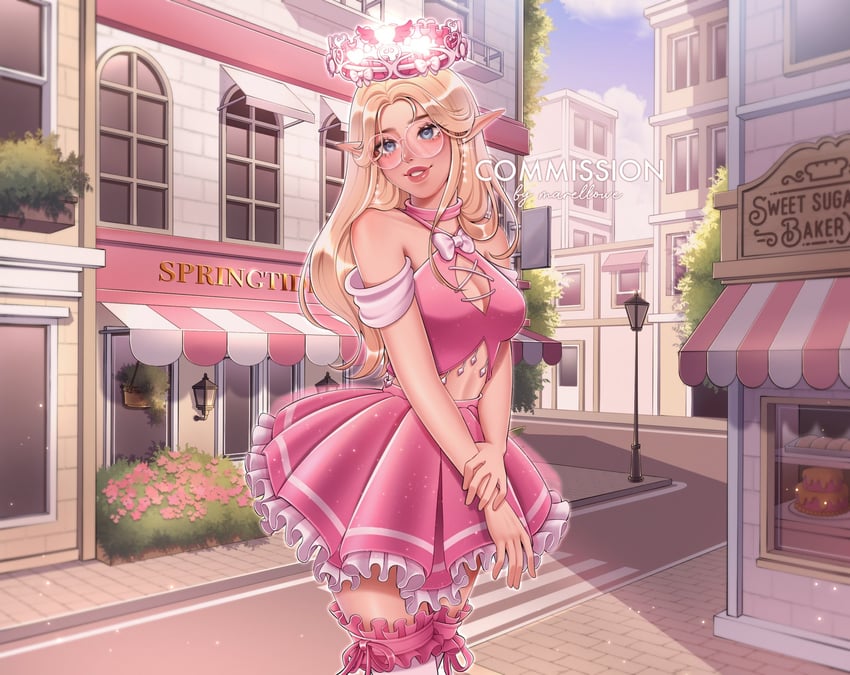 player character and dear dollie (roblox and 1 more) drawn by marellowe