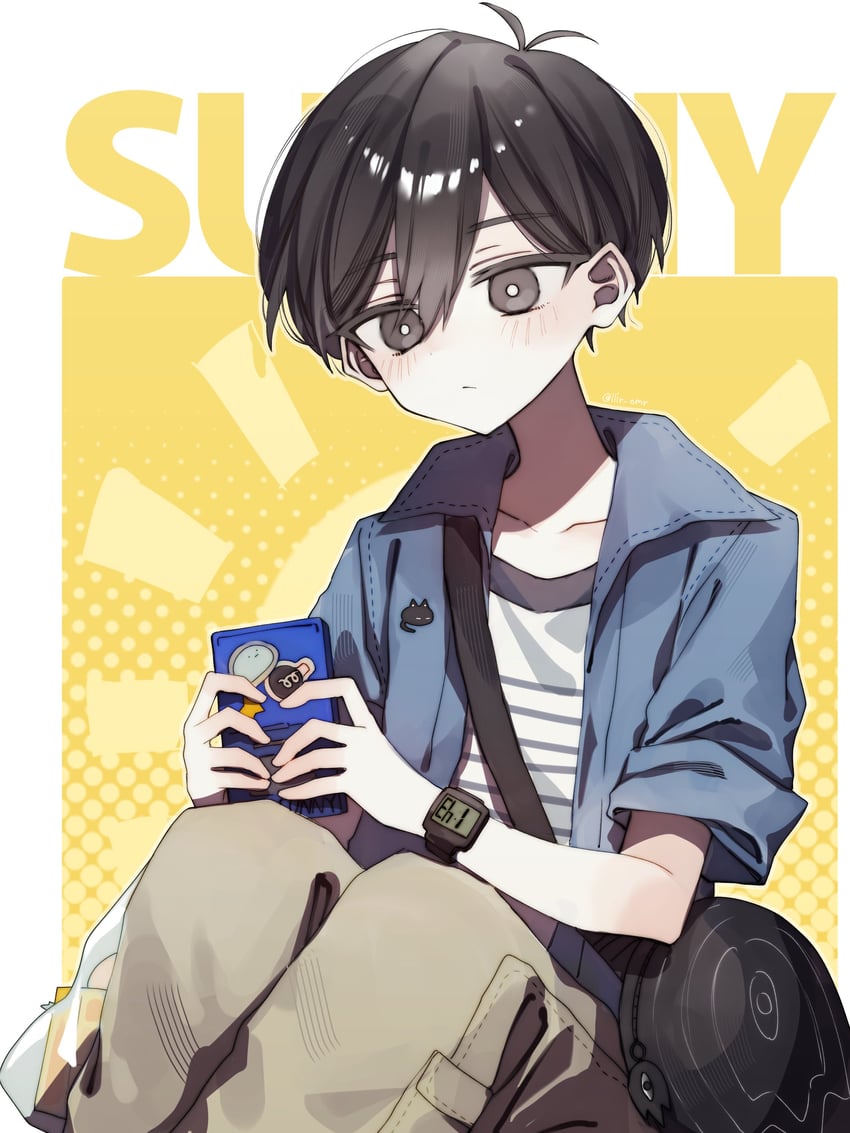 something, mewo, hector, and sunny (omori) drawn by hanabata0320