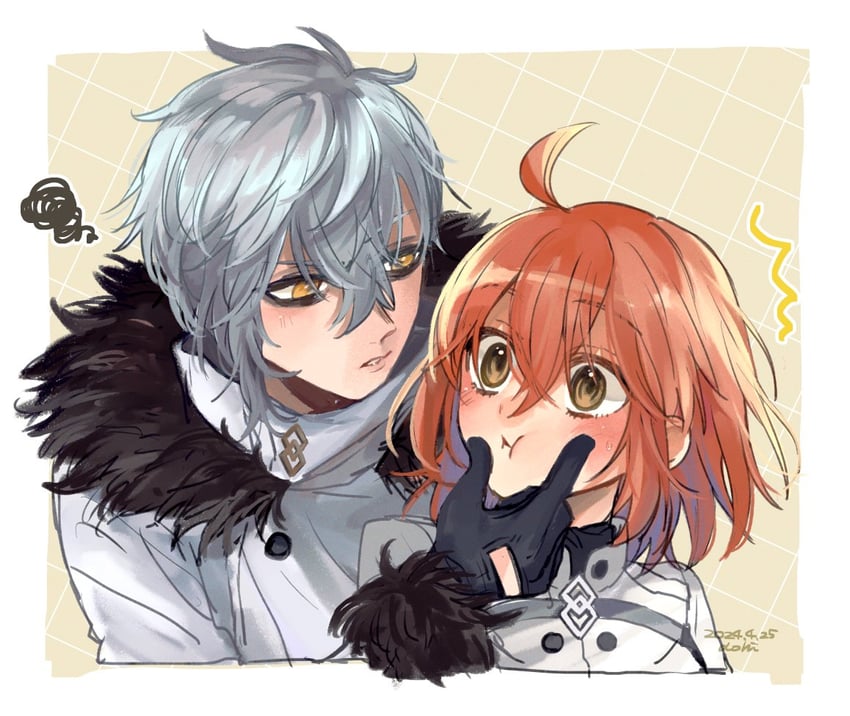 fujimaru ritsuka and kadoc zemlupus (fate and 1 more) drawn by aohi_ihoa