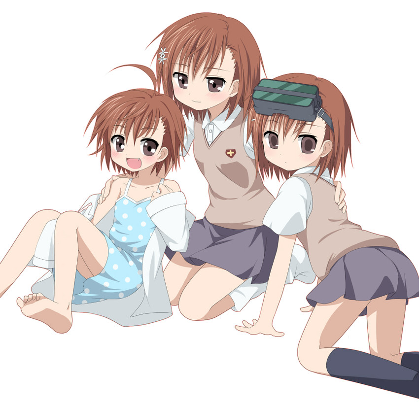 misaka mikoto, last order, and misaka imouto (toaru majutsu no index and 1 more) drawn by haiiro_(immature)