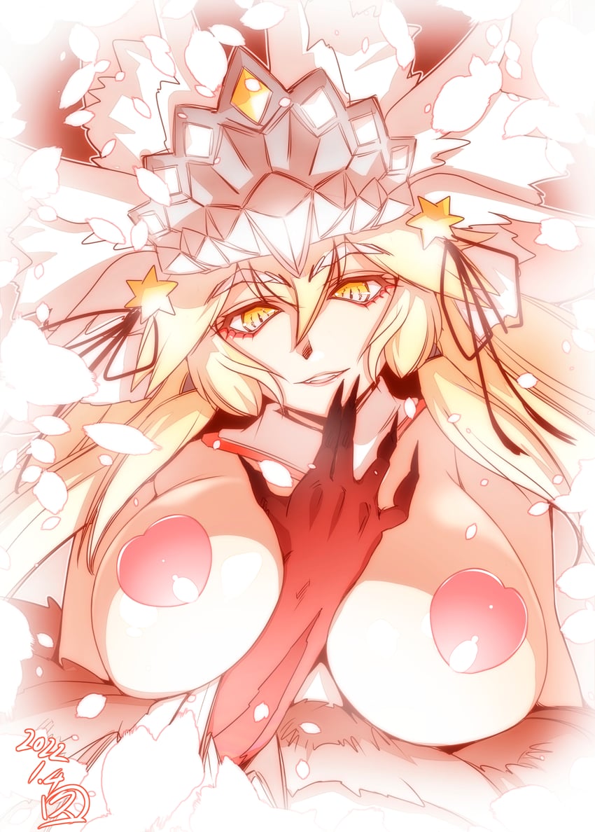 tamamo and koyanskaya (fate and 1 more) drawn by hisahiko