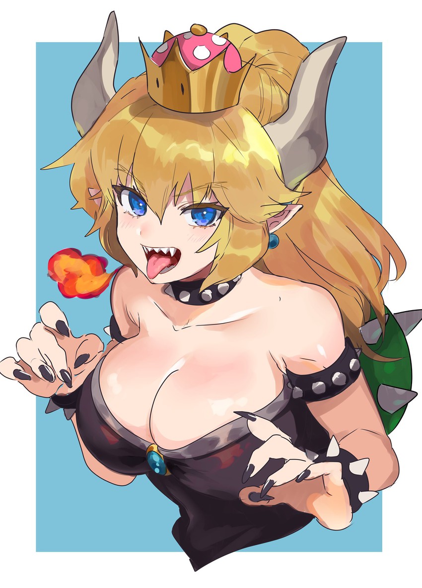 bowsette (mario and 1 more) drawn by mimoza_(96mimo414)