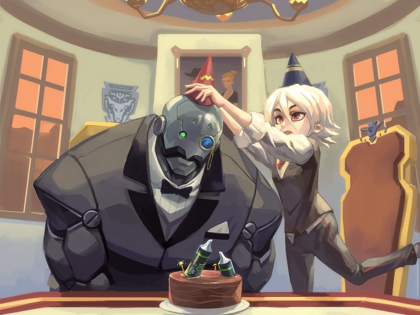 ashe, bob, and socialite bob (overwatch and 1 more) drawn by phantom_ix_row
