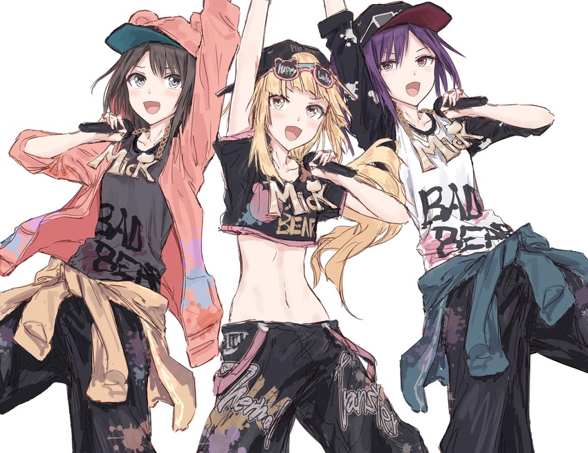 tsurumaki kokoro, okusawa misaki, and seta kaoru (bang dream!) drawn by bullfalk