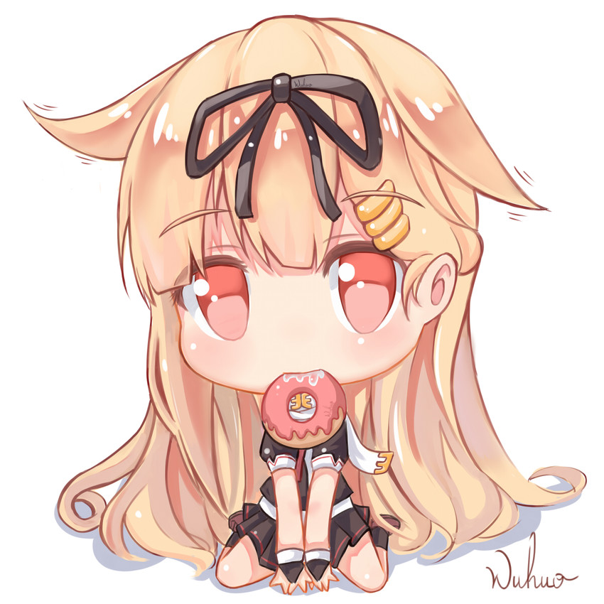 yuudachi and yuudachi kai ni (kantai collection) drawn by wuhuo