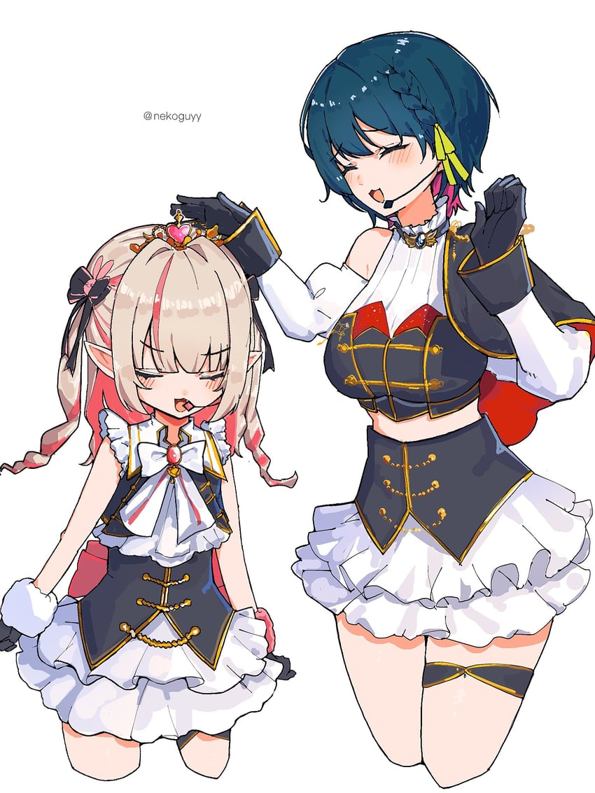makaino ririmu and yamagami karuta (nijisanji) drawn by neko_kai-san