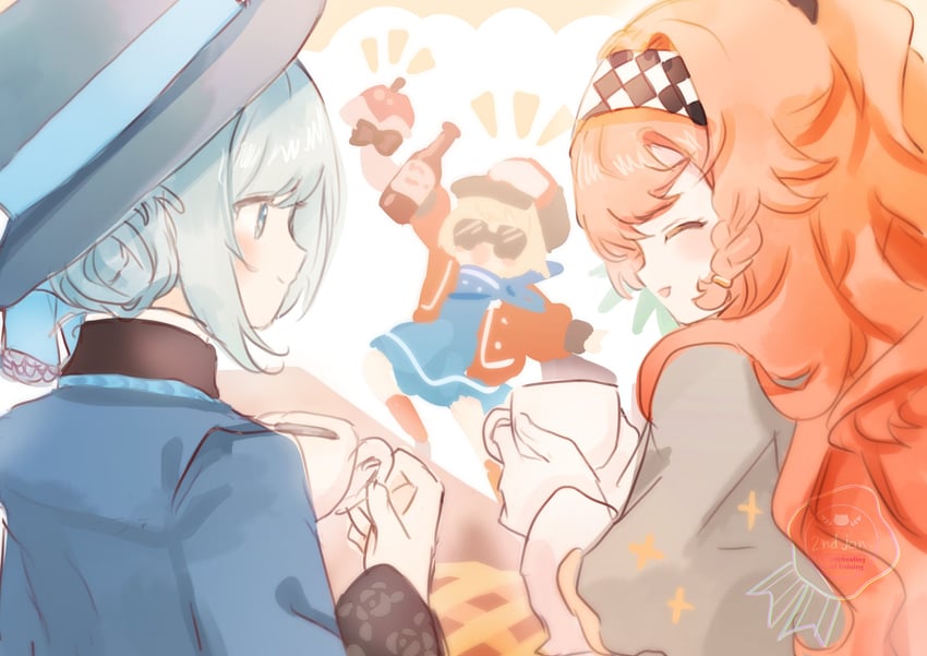 vertin, sonetto, regulus, and apple (reverse:1999) drawn by life_neko72