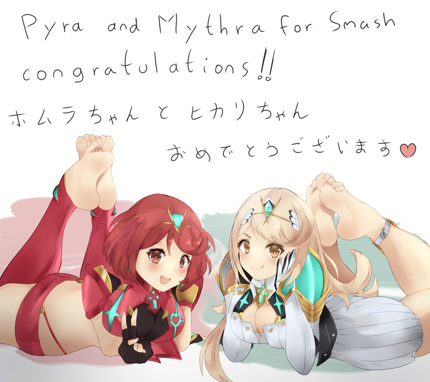 pyra and mythra (xenoblade chronicles and 1 more) drawn by ethan_(33327245)