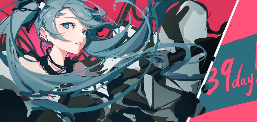 hatsune miku (vocaloid) drawn by youliyu