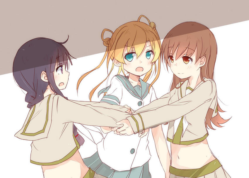 kitakami, ooi, abukuma, kitakami kai ni, and ooi kai ni (kantai collection) drawn by fud