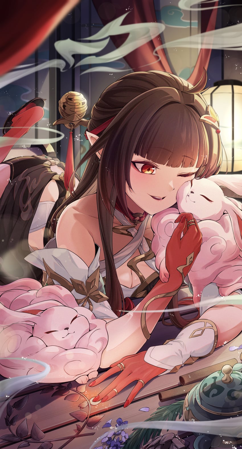 lingsha and fuyuan (honkai and 1 more) drawn by taiju_(gr09kuma)